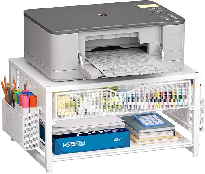Marbrasse Metal Printer Stand for Desk by Marbrasse