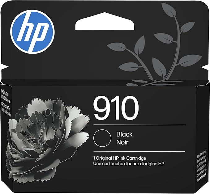 HP 910 Black Ink Cartridge | Works by HP