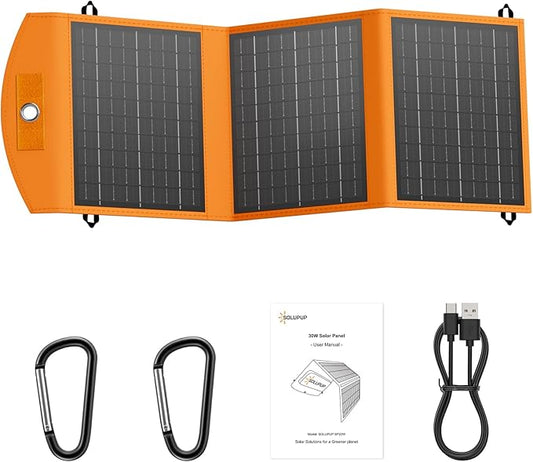 SOLUPUP Solar Panels 30W Portable Foldable Solar Charger by SOLUPUP