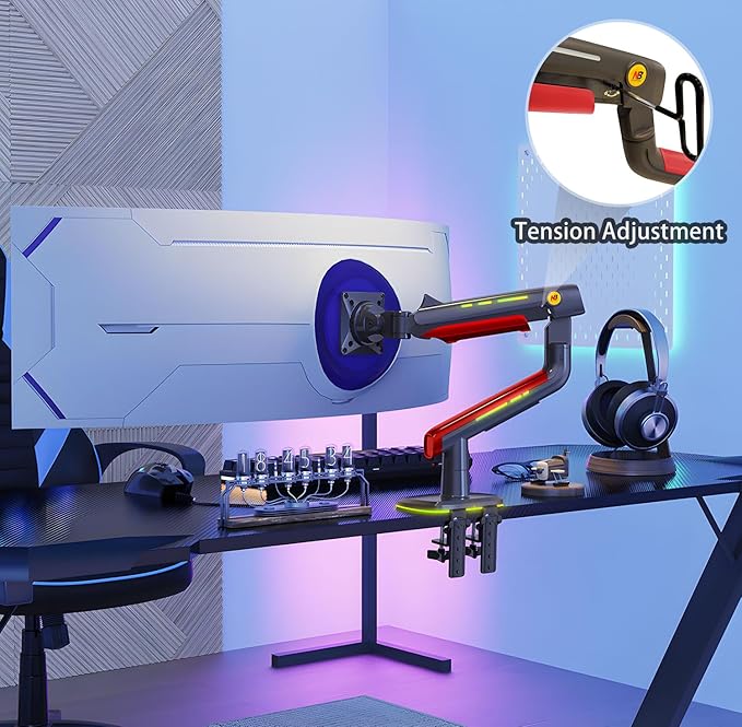 NB Gaming Monitor Arm or for 32 to 60 Inches Screen, Load up to 20 kg, VESA - Image 7
