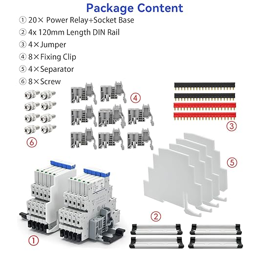 UL Listed 20Pcs 5V Electromagnetic Relay 5 Volt DC Relay Miniature 1NO 1NC 6Amp - Image 5