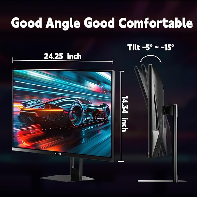KTC Gaming Monitor 27 inch 180hz 1ms | Fast IPS Screen 1080p Monitor|2 x HDMI - Image 7