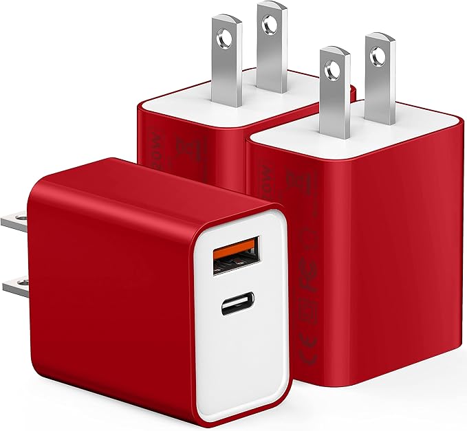 USB C Wall Charging Block, Samsung Galaxy, 20W PD Quick Charge USBC Box Wall by CSODINCE