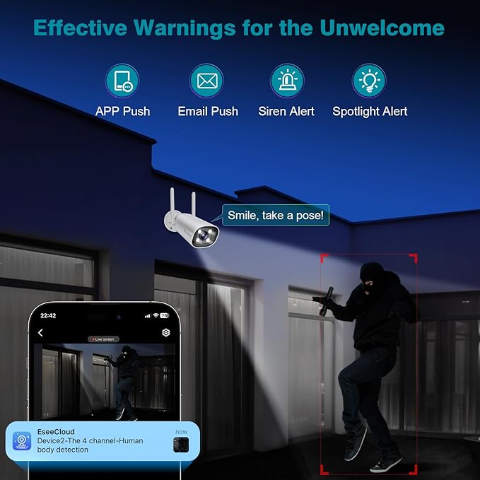 Cromorc Wireless Security Camera System - Image 4
