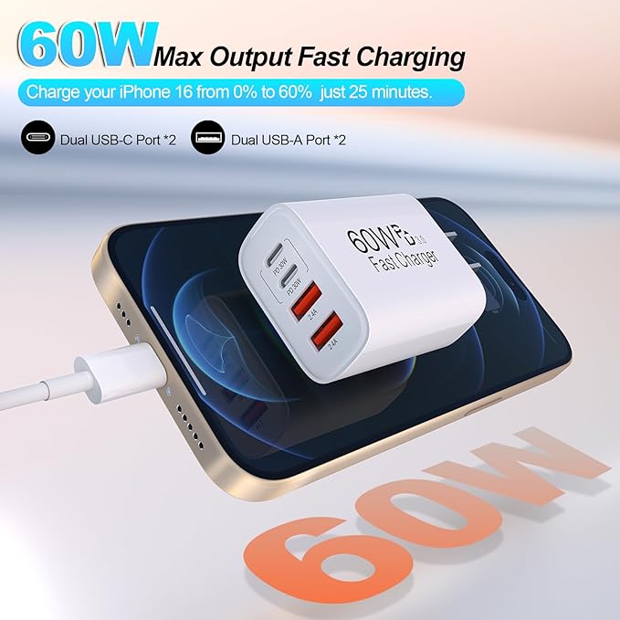 60W USB C Charger Block Fast Charging - Image 2