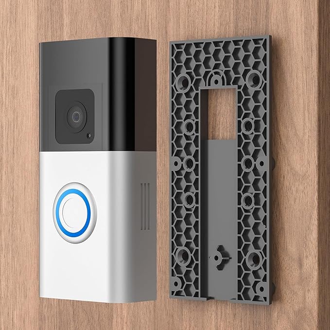 No-Drill Adhesive Mount for Ring Video Doorbell, Doorbell Bracket for Home - Image 3