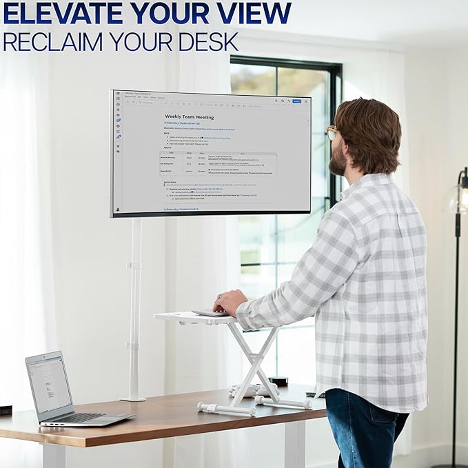 VIVO Extra Tall Single Monitor Desk Mount Stand - Image 8