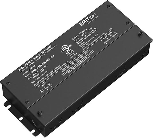 EMITEVER 96W Dimmable LED Driver, 24V Dimmable Power Supply, AC to DC by EMITEVER