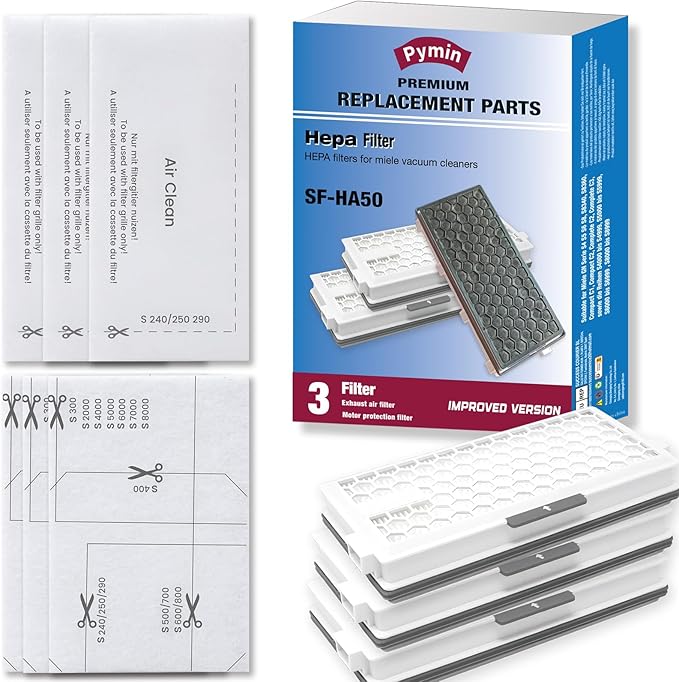 Pymin Upgraded 3 Packs HEPA Replacement Filters Compatible by Yourlifeassistant