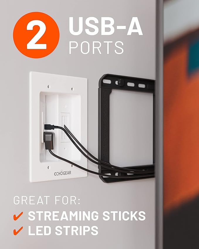 ECHOGEAR TV Cord Hider for Wall Mounted TV - Image 3