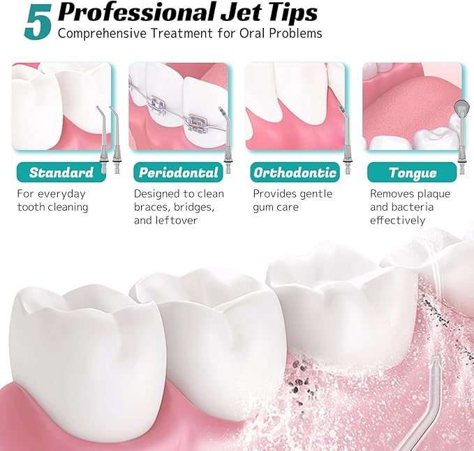 FlossJet Water Dental Flosser Cordless Oral Irrigator - Image 4