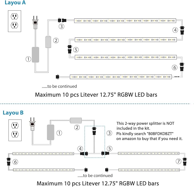 Under Cabinet LED Lights Kit. RGB Color Changing & Super Bright White Lighting. - Image 6