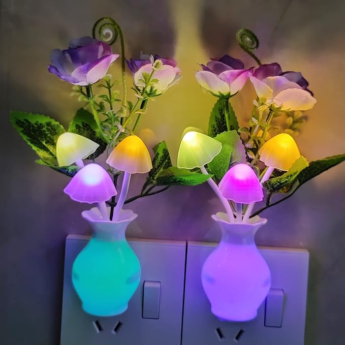 AUSAYE Color-Changing LED Night Light, Home Décor Lamp Dream Nightlight Purple - Image 5