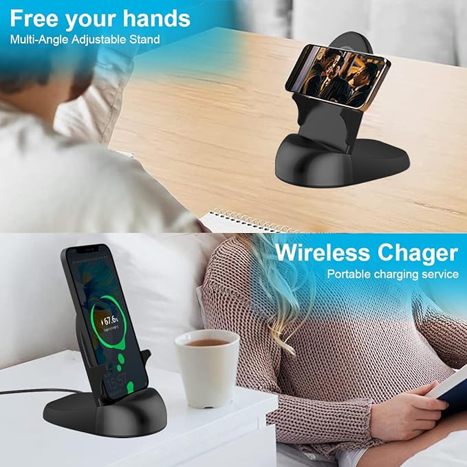 Alkaenum FHD 1080p Dome Camera WiFi Wireless Phone Charger, Indoor Security - Image 4