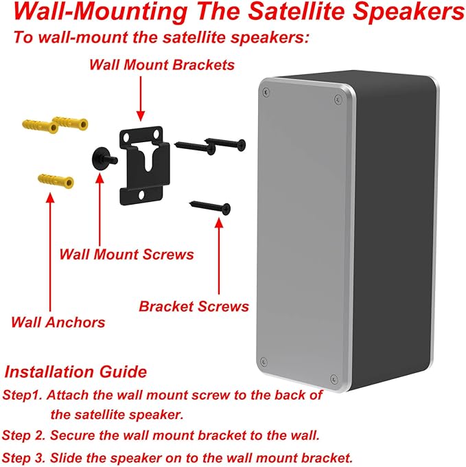 Pbxifge Sound Bar Wall Mount Brackets - Image 5