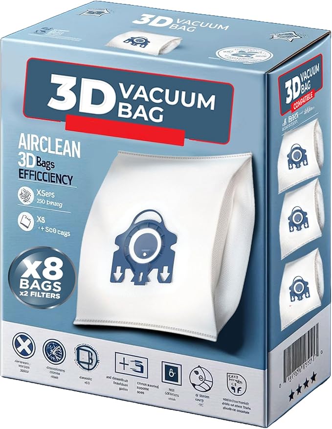 5-Star GN 3D Vacuum Cleaner Bags Compatible Replacement by Unknown