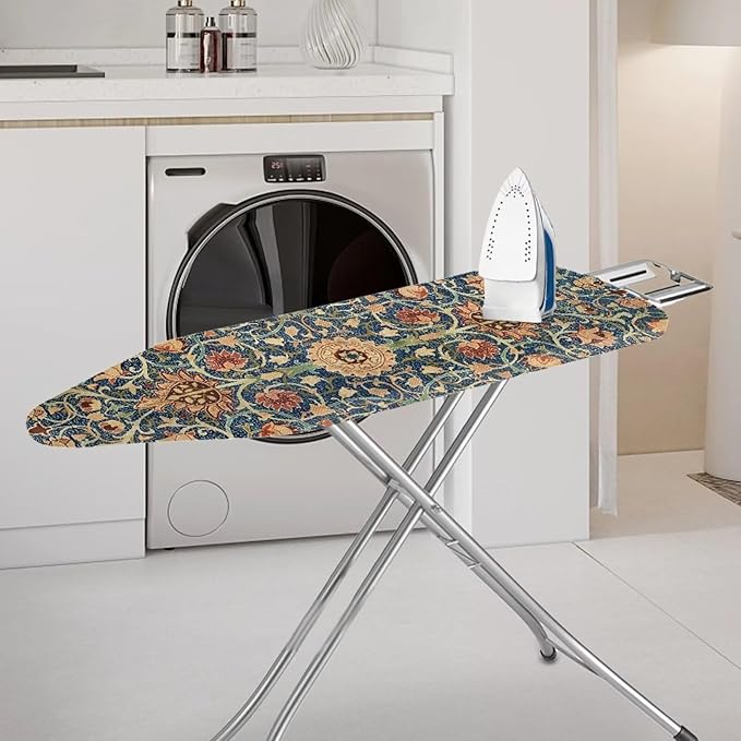 ZCFYGDX Vintage Flower Print 17 x 49 Ironing Board Covers Nylon Buckle Straps - Image 2
