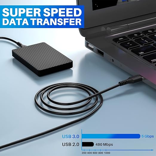 4 ft USB 3.0 Male to Male Cable - Image 2