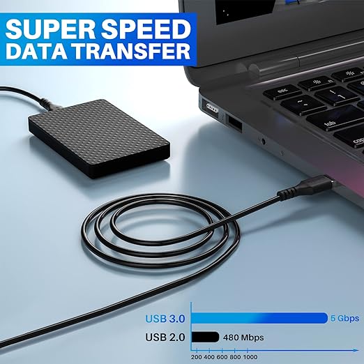 USB 3.0 Male to Male Cable 4FT - Image 2