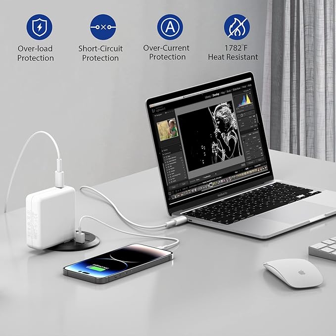 3 inch Desktop Power Grommet USB C, 20W Fast Charging Station, Furniture - Image 3