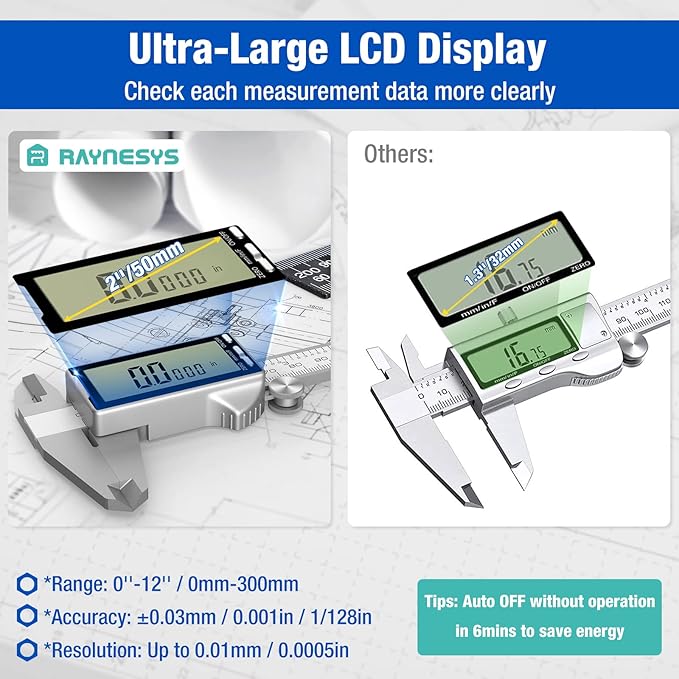 Raynesys Digital Caliper 6 Inch - Image 3