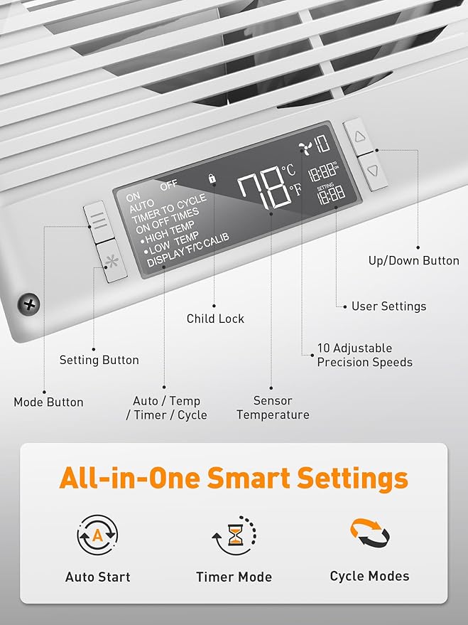 Xcity 8-Inch Room to Room Fan, Through-the-Wall Air Transfer Fan - Image 6