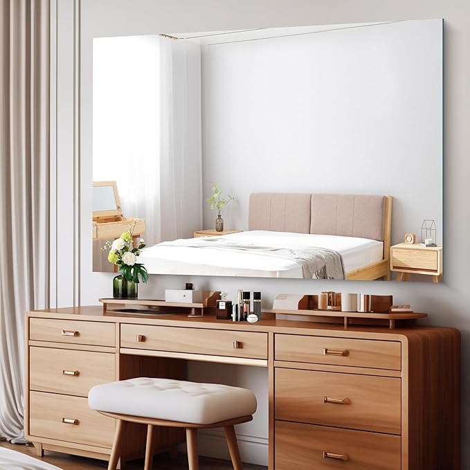 CILIBER Frameless Mirror, 60x40 Bathroom Mirrors - Image 2