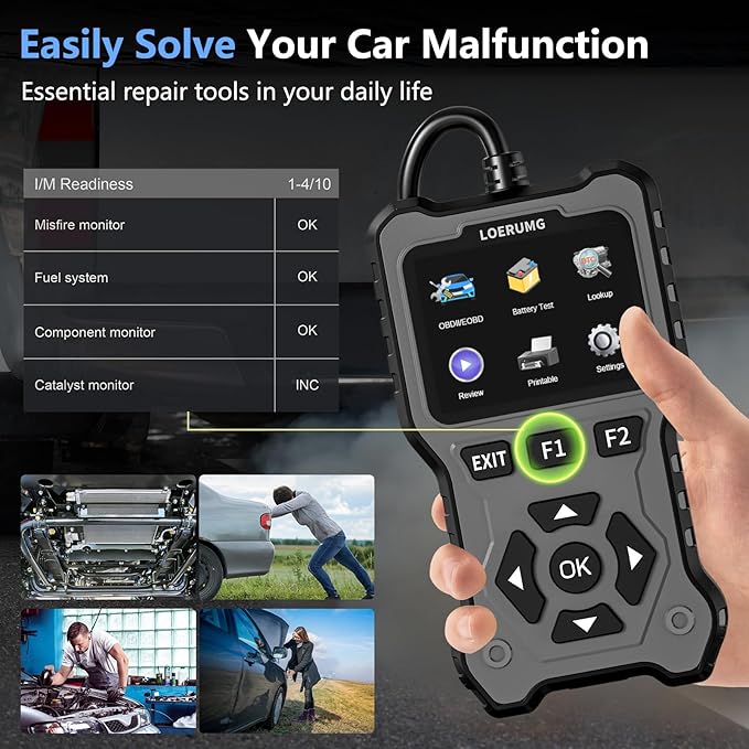 LOERUMG OBD2 Scanner Diagnostic Tool, Enhanced Check Engine Code Reader - Image 4