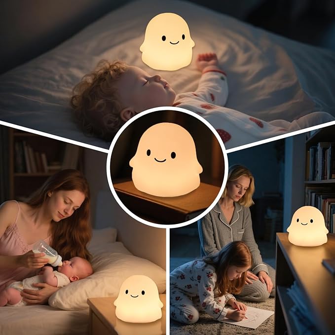 Rytinazzz Halloween Ghost Night Light, 50-Hour Battery & Pat Control, Cute - Image 8