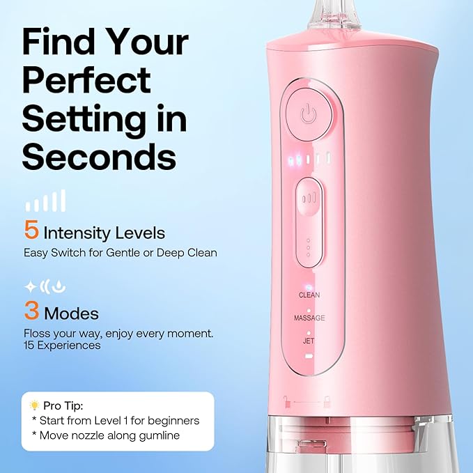 Bitvae Water Dental Flosser Teeth Picks, Cordless Portable Oral Irrigator - Image 4