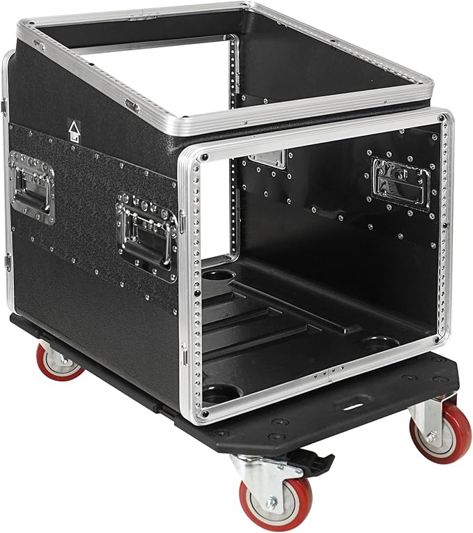 Sound Town Lightweight and Compact 8U ATA ABS Rack Case, - Image 3