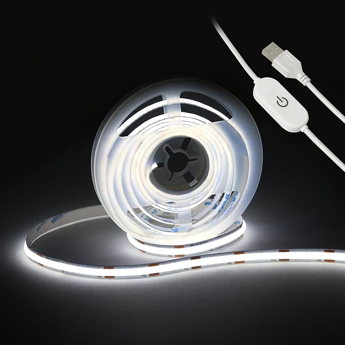 UVTaoYuan Led Strip Lights 5V USB 6.56ft/2m 640 LEDs Touch stepless Dimmable by UVTaoYuan