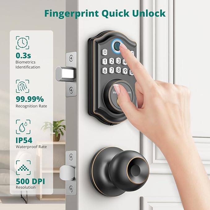AkaGear DS10 Keyless Entry Door Lock - Image 2