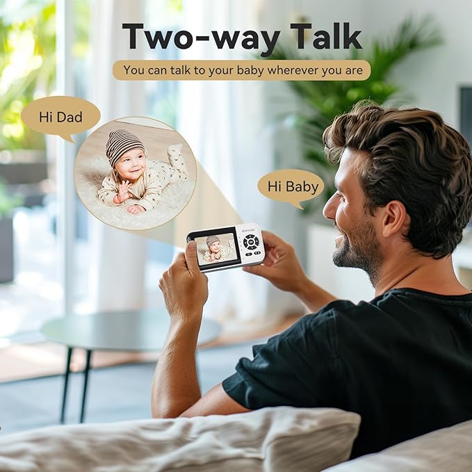 ebemate WiFi Video Baby Monitor, 2.8" Display - Image 4