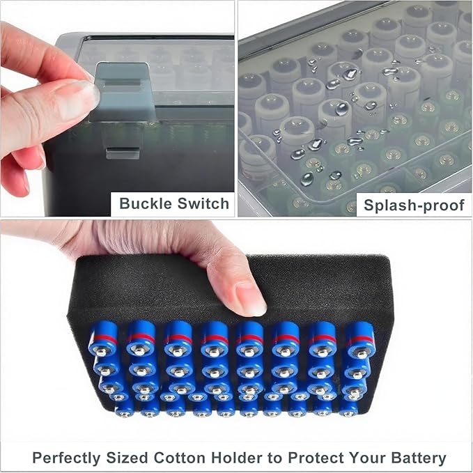 OEAYA Battery Organizer, Portable Battery Box - Image 5