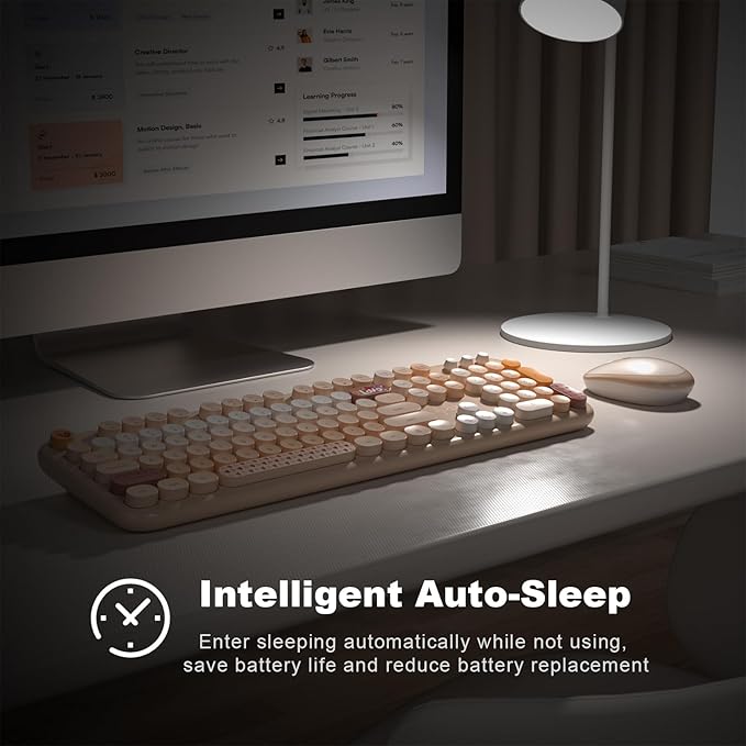 MOFII Wireless Keyboard and Mouse Combo, Full Size 2.4G Plug and Play - Image 5