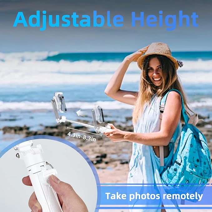 MQOUNY for Magsafe Tripod Stand for iPhone, Portable Pocket Size Selfie Stick - Image 6