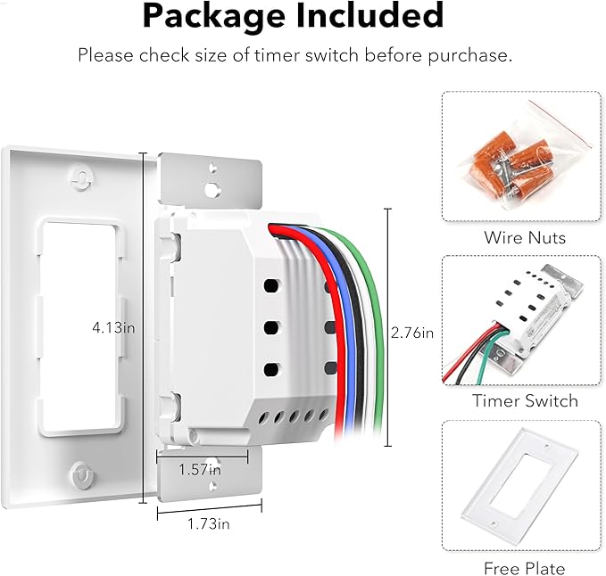 BN-LINK 7 Day Programmable in-Wall Timer Switch - Image 7