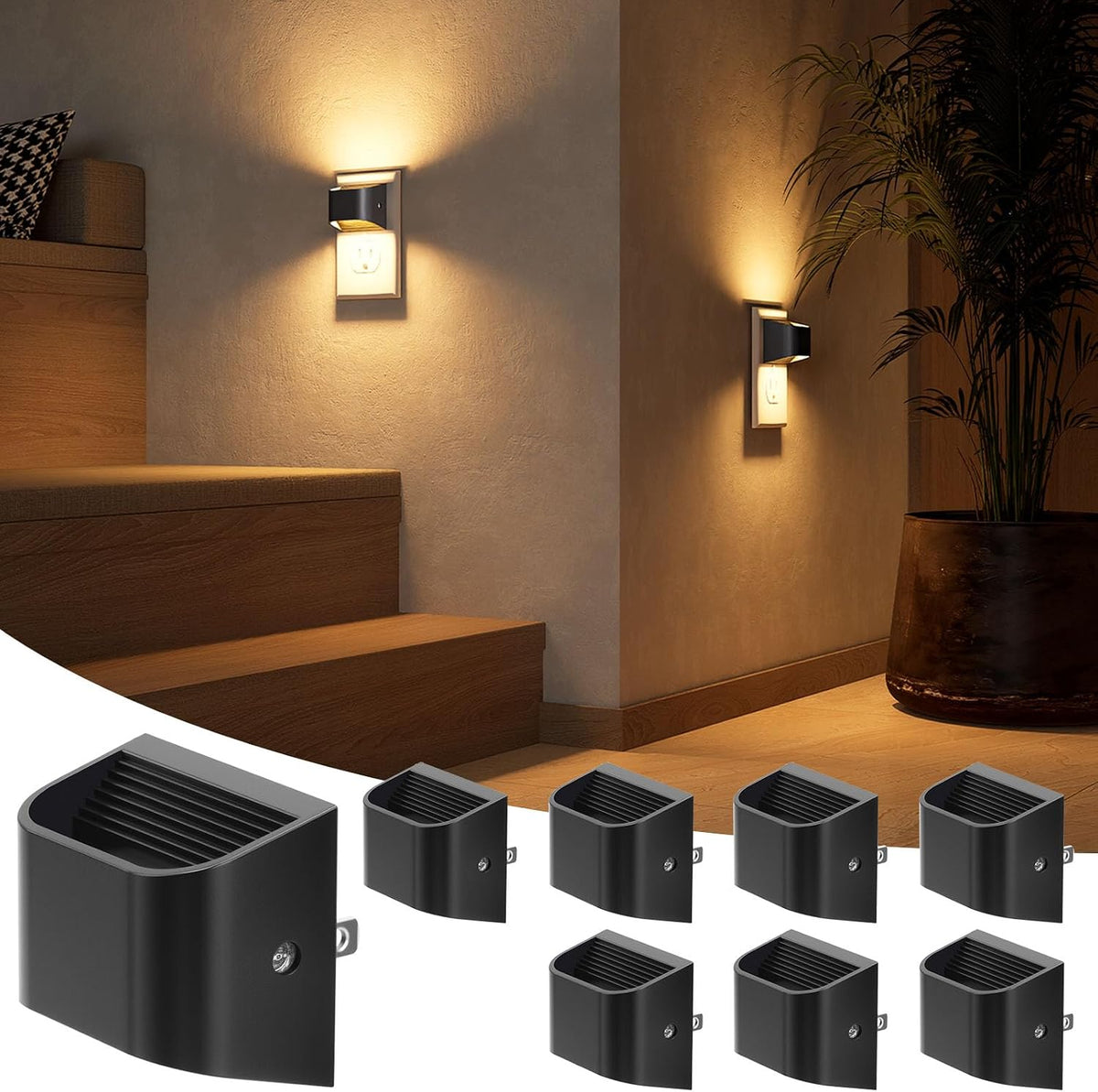NIORSUN Night Lights Plug Into Wall, Auto Brightness Sensor Night Light