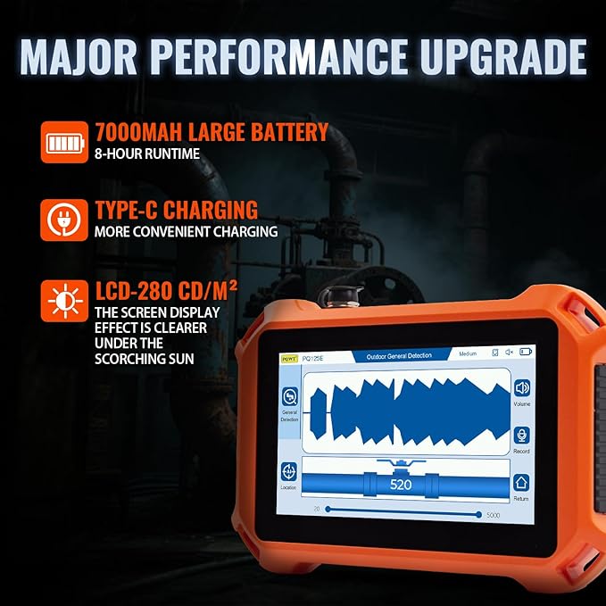 PQWT 125B Water Leak Detector, Outdoor Underground Pipe Leak Detection - Image 5