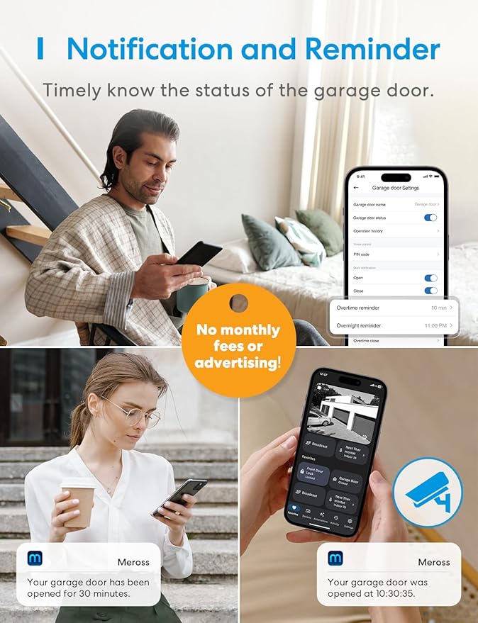 meross Smart Garage Door Opener Remote, Compatible - Image 6