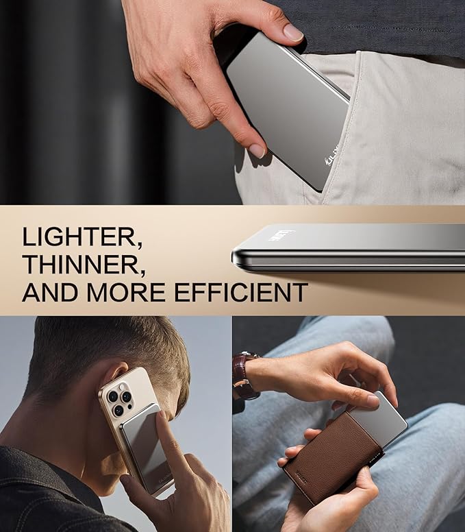 ULiXWH for Magsafe Portable Charger for iPhone, 2025 Upgrade 5000mAh Fast - Image 6