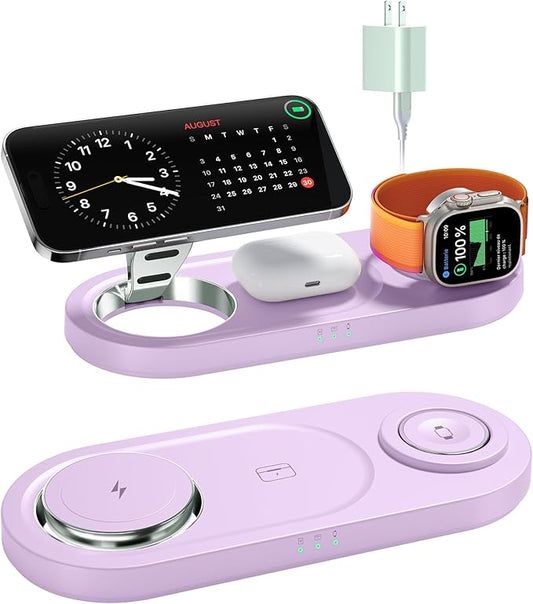 Upgraded 3 in 1 Wireless Charging Station by moencase