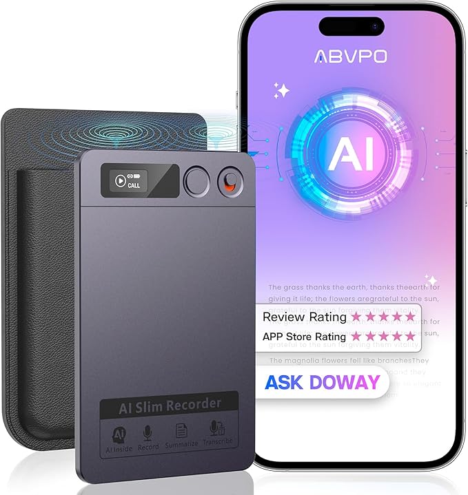 AI Voice Recorder, Note Pro Voice Recorder Transcribe & Summarize, AI Noise by SounderSmarter