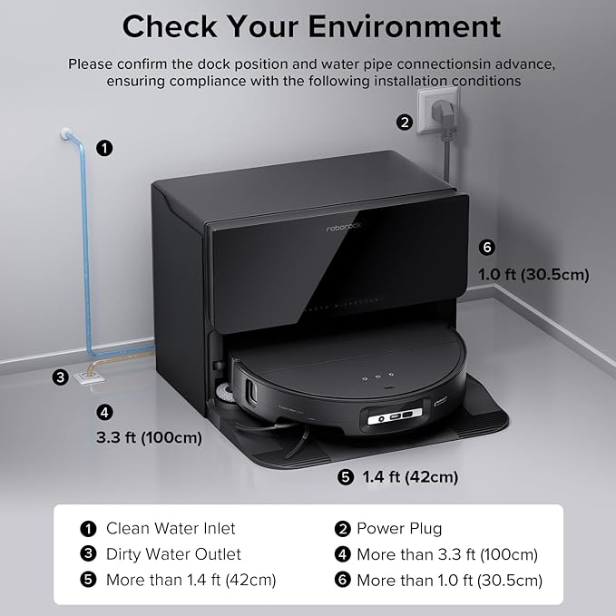 roborock Saros 10 with Refill & Drainage System Robot Vacuum and Mop, 000Pa - Image 2