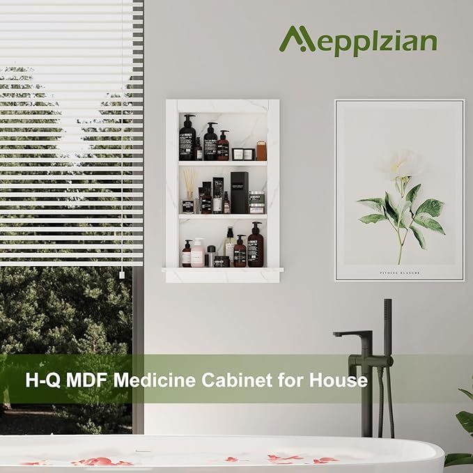 Recessed Medicine Cabinet, 14x24 Bathroom Cabinet - Image 8