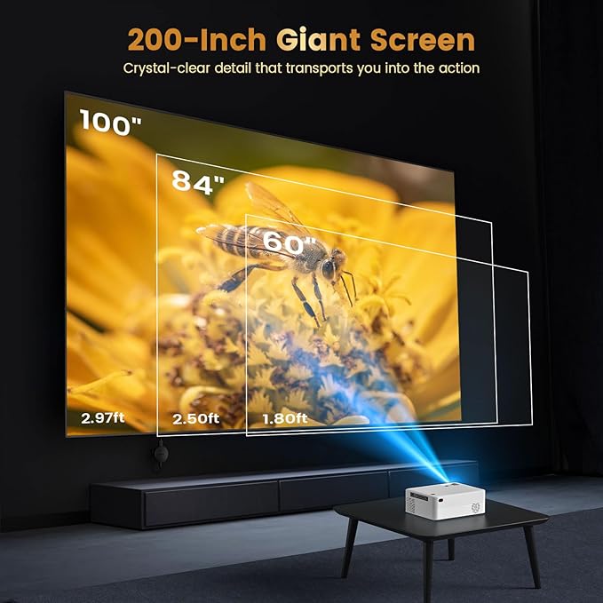 Mini Projector, H5 Portable Video Projector - Image 8