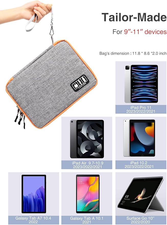 Luxtude Travel Cable Organizer Bag, Electronic Organizer Travel Case Large - Image 4