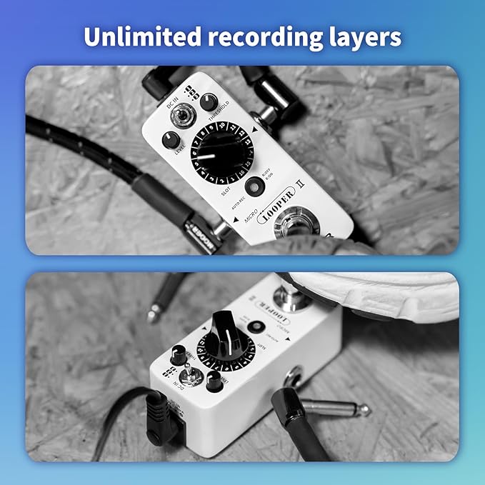 MOOER Micro Looper II Guitar Loop Pedal - Image 5