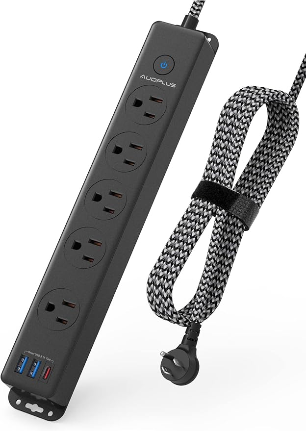 Surge Protector Power Strip by AUOPLUSOFFICIAL